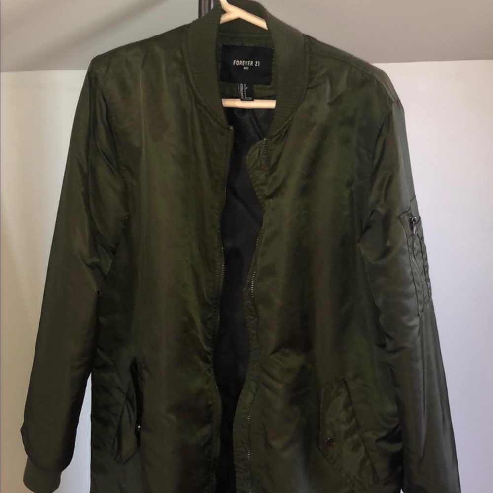 Dark Green Bomber Jacket